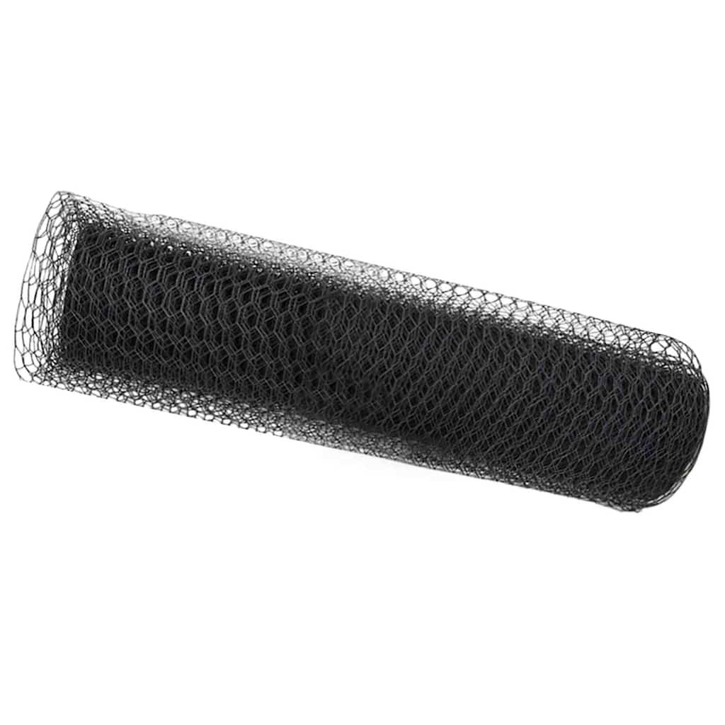 Hexagon Fence Grey 0.8 x 25 m Steel