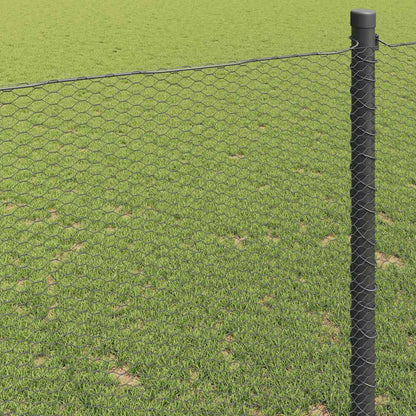 Hexagon Fence Grey 1.4 x 50 m Steel