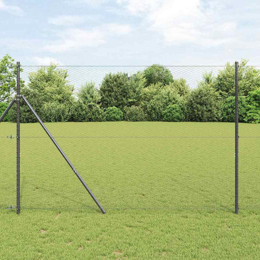 Hexagon Fence Grey 1.6 x 100 m Steel