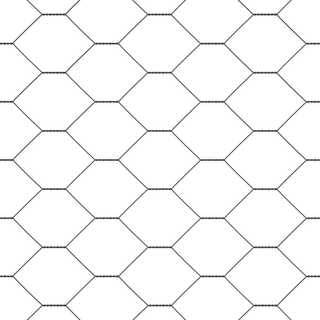 Hexagon Fence Grey 1.6 x 100 m Steel