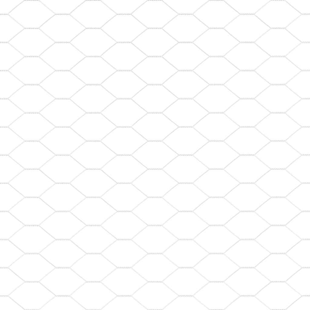 Hexagon Fence Silver 0.4 x 10 m Galvanised steel