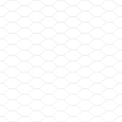 Hexagon Fence Silver 1 x 10 m Galvanised steel