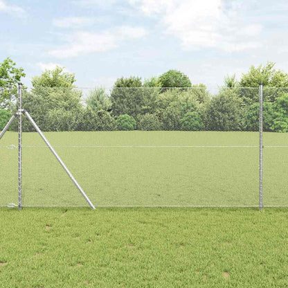 Hexagon Fence Silver 1 x 10 m Galvanised steel