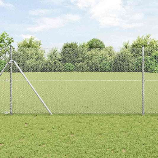 Hexagon Fence Silver 1 x 10 m Galvanised steel