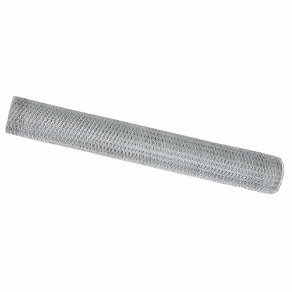 Hexagon Fence Silver 1 x 10 m Galvanised steel
