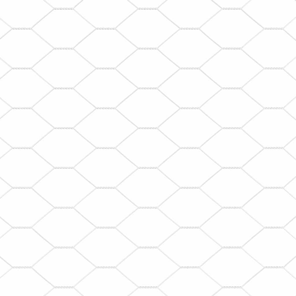 Hexagon Fence Silver 0.5 x 50 m Galvanised steel