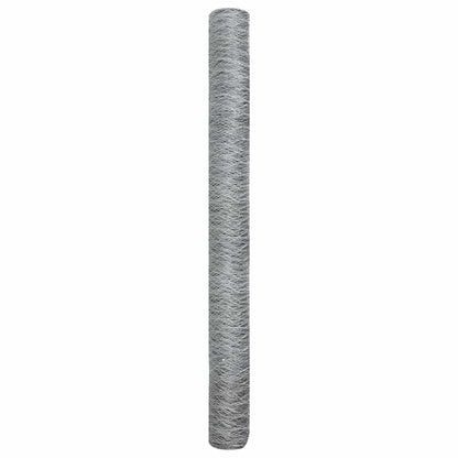 Hexagon Fence Silver 1.5 x 50 m Galvanised steel