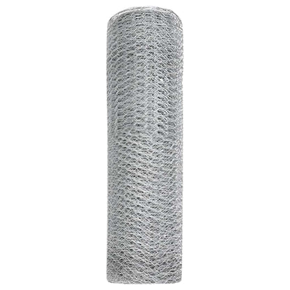 Hexagon Fence Silver 0.5 x 100 m Galvanised steel