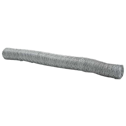 Hexagon Fence Silver 1.2 x 100 m Galvanised steel