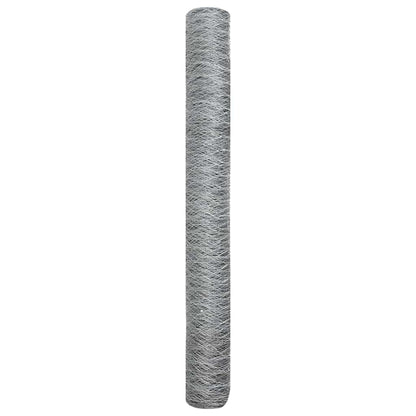 Hexagon Fence Silver 1.4 x 100 m Galvanised steel