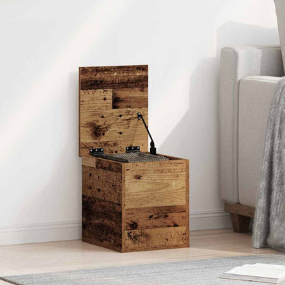 Storage Box Old Wood 30 x 35 x 35 cm Engineered Wood