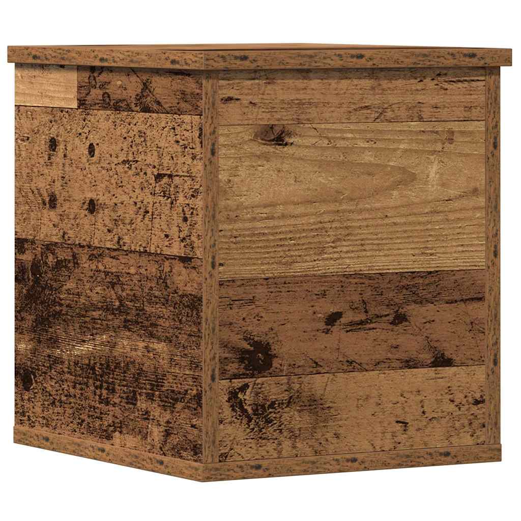Storage Box Old Wood 30 x 35 x 35 cm Engineered Wood