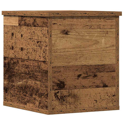 Storage Box Old Wood 30 x 35 x 35 cm Engineered Wood