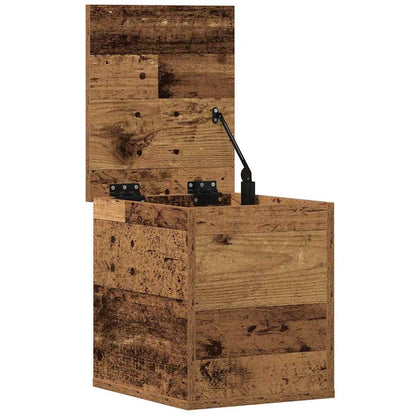 Storage Box Old Wood 30 x 35 x 35 cm Engineered Wood
