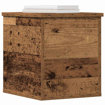 Storage Box Old Wood 30 x 35 x 35 cm Engineered Wood