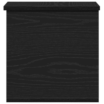 Storage Box Black Oak 30 x 35 x 35 cm Engineered Wood