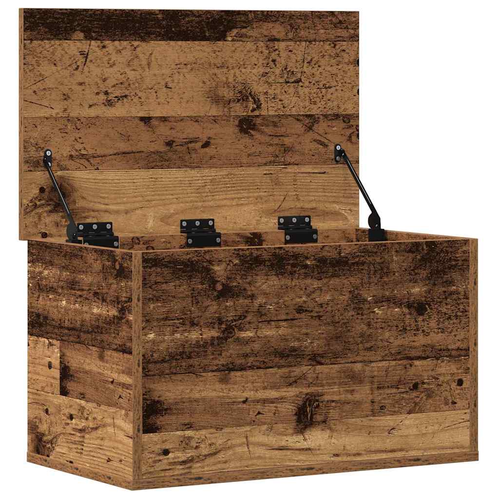 Storage Box Old Wood 60 x 35 x 35 cm Engineered Wood