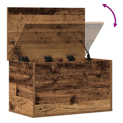 Storage Box Old Wood 60 x 35 x 35 cm Engineered Wood