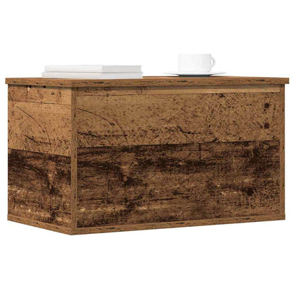Storage Box Old Wood 60 x 35 x 35 cm Engineered Wood