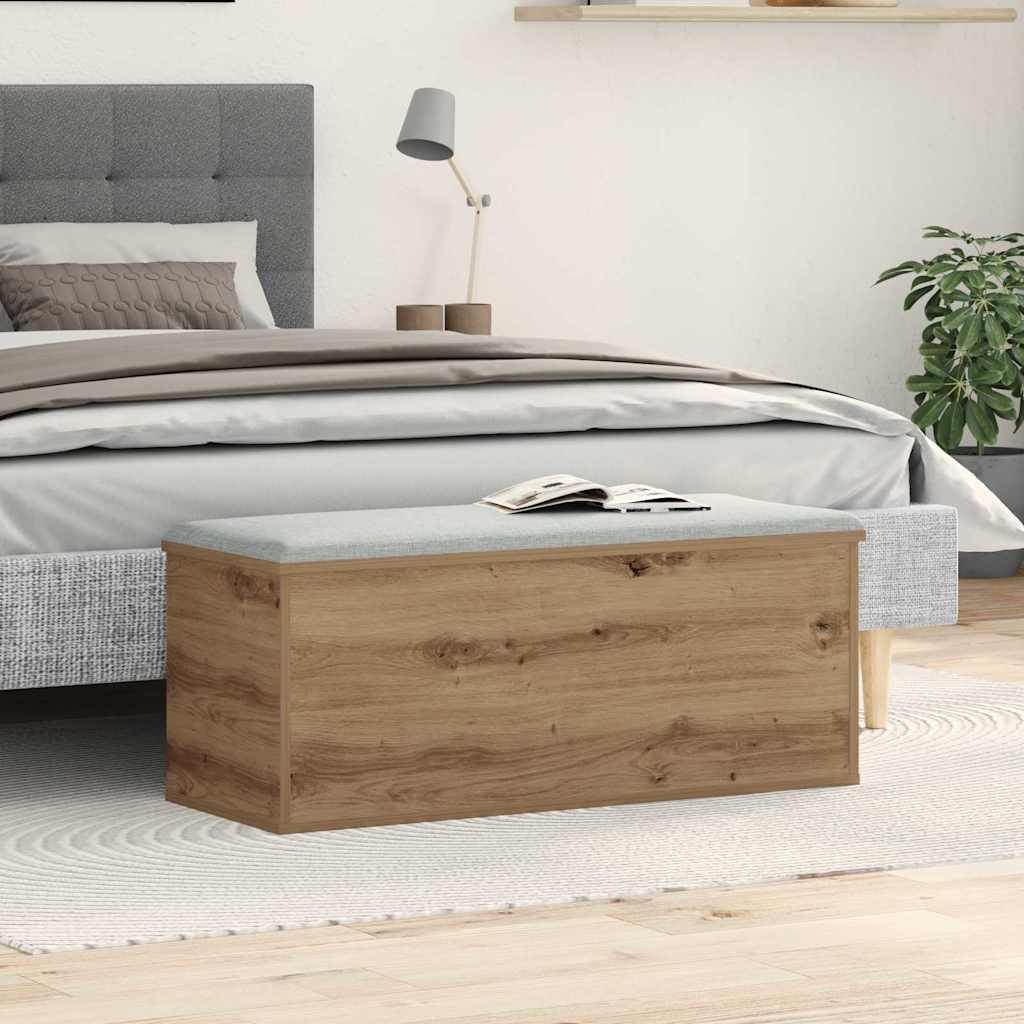 Storage Box Artisan Oak 90 x 35 x 35 cm Engineered Wood