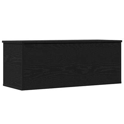 Storage Box Black Oak 90 x 35 x 35 cm Engineered Wood