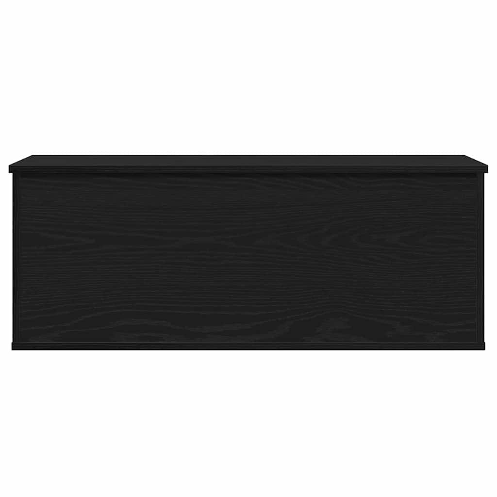 Storage Box Black Oak 90 x 35 x 35 cm Engineered Wood
