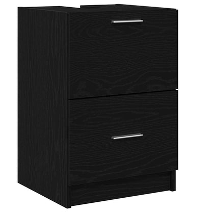 Bathroom Cabinet Black Oak 40 x 37 x 59 cm Engineered wood