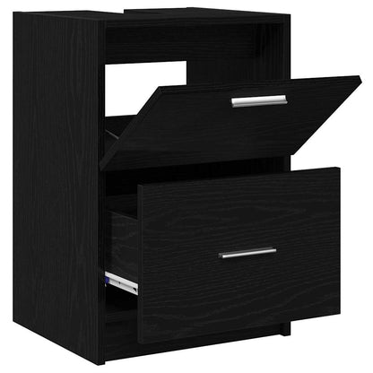 Bathroom Cabinet Black Oak 40 x 37 x 59 cm Engineered wood