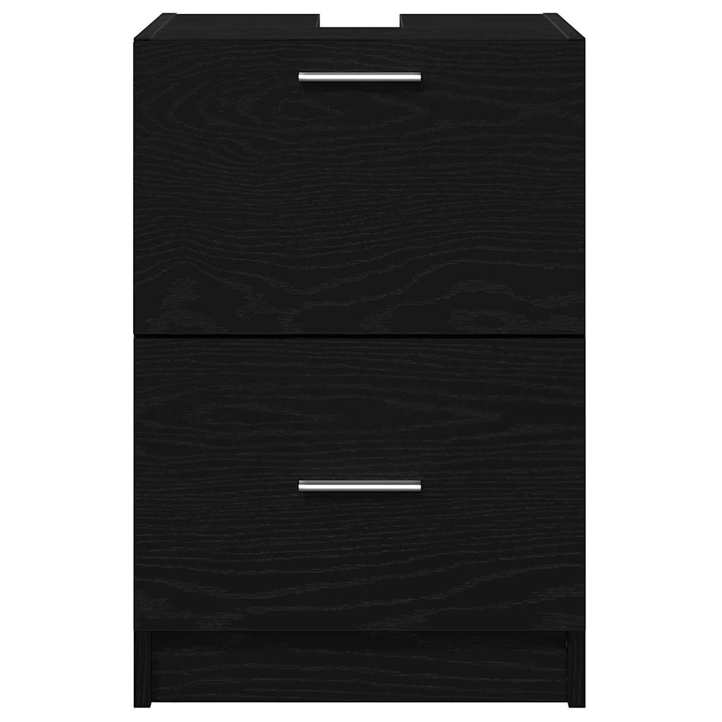 Bathroom Cabinet Black Oak 40 x 37 x 59 cm Engineered wood