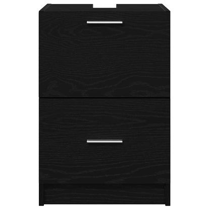 Bathroom Cabinet Black Oak 40 x 37 x 59 cm Engineered wood