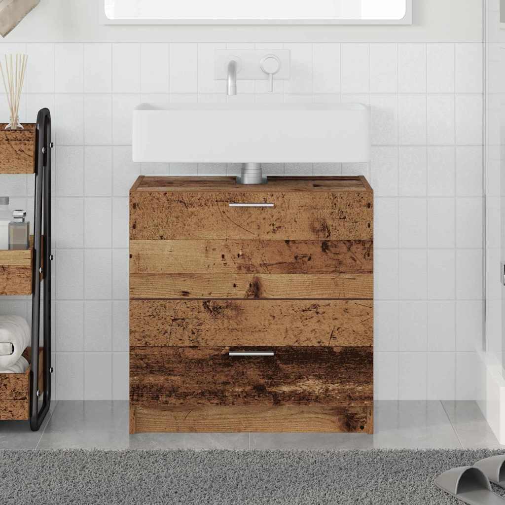 Bathroom Cabinet Old Wood 59 x 37 x 59 cm Engineered wood