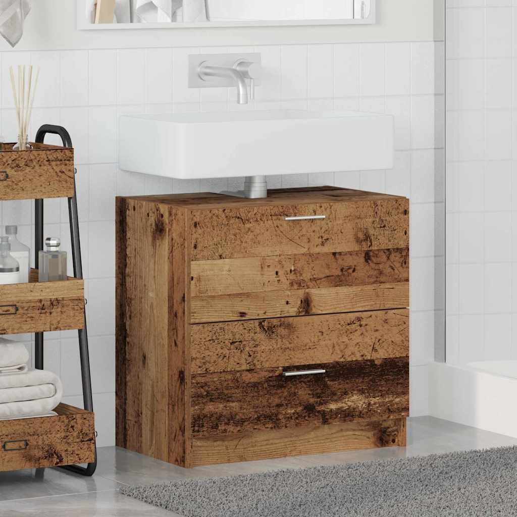 Bathroom Cabinet Old Wood 59 x 37 x 59 cm Engineered wood