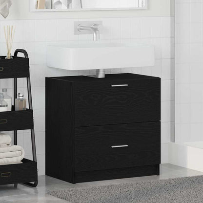 Bathroom Cabinet Black Oak 59 x 37 x 59 cm Engineered wood