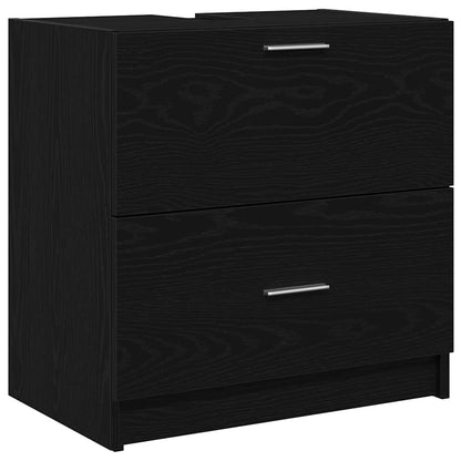 Bathroom Cabinet Black Oak 59 x 37 x 59 cm Engineered wood
