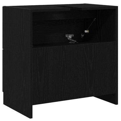 Bathroom Cabinet Black Oak 59 x 37 x 59 cm Engineered wood