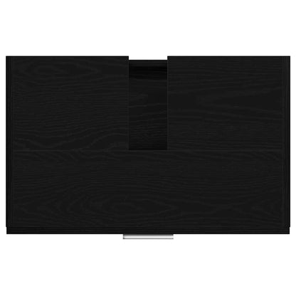 Bathroom Cabinet Black Oak 59 x 37 x 59 cm Engineered wood