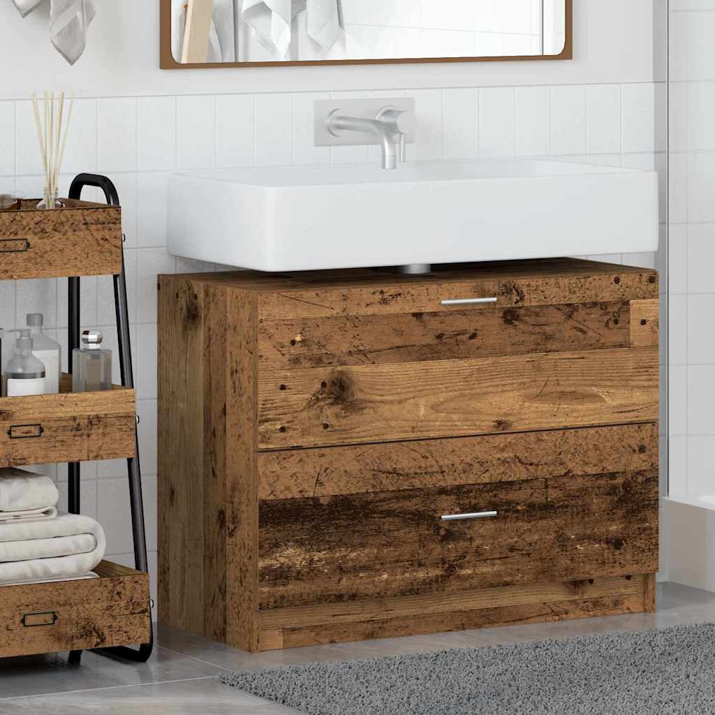 Bathroom Cabinet Old Wood 78 x 37 x 59 cm Engineered wood