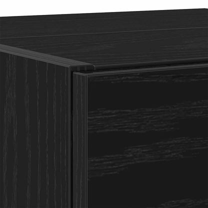 Bathroom Cabinet Black Oak 78 x 37 x 59 cm Engineered wood