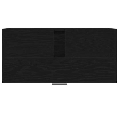 Bathroom Cabinet Black Oak 78 x 37 x 59 cm Engineered wood