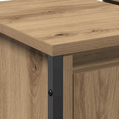 Bathroom Sink Cabinet with Storage Artisan Oak 60 x 35 x 60 cm