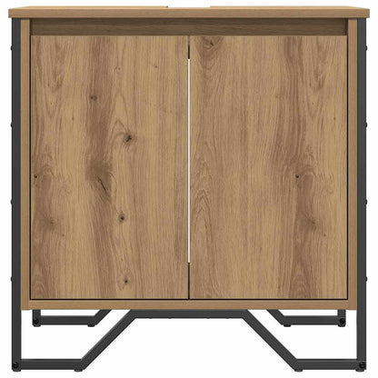 Bathroom Sink Cabinet with Storage Artisan Oak 60 x 35 x 60 cm