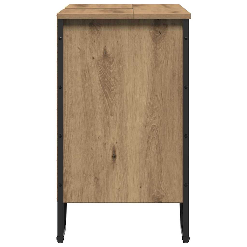 Bathroom Sink Cabinet with Storage Artisan Oak 60 x 35 x 60 cm