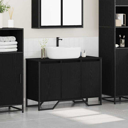 Sink Cabinet Other Black Oak 91 x 35 x 60 cm Engineered wood