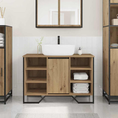Bathroom Sink Cabinet with Shelf Artisan Oak 91 x 35 x 60 cm