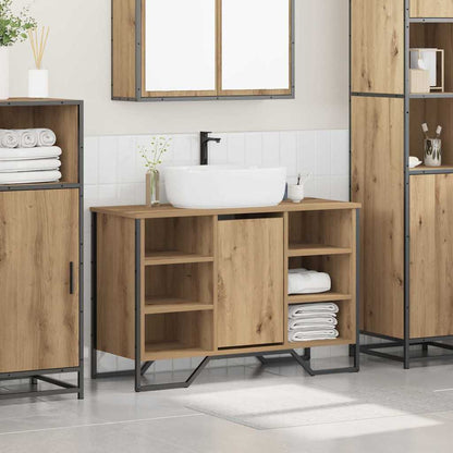 Bathroom Sink Cabinet with Shelf Artisan Oak 91 x 35 x 60 cm