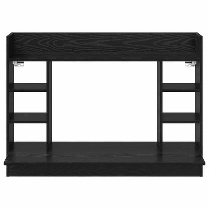 Wall-Mounted Desk Black oak 105 x 48 x 75 cm Engineered wood