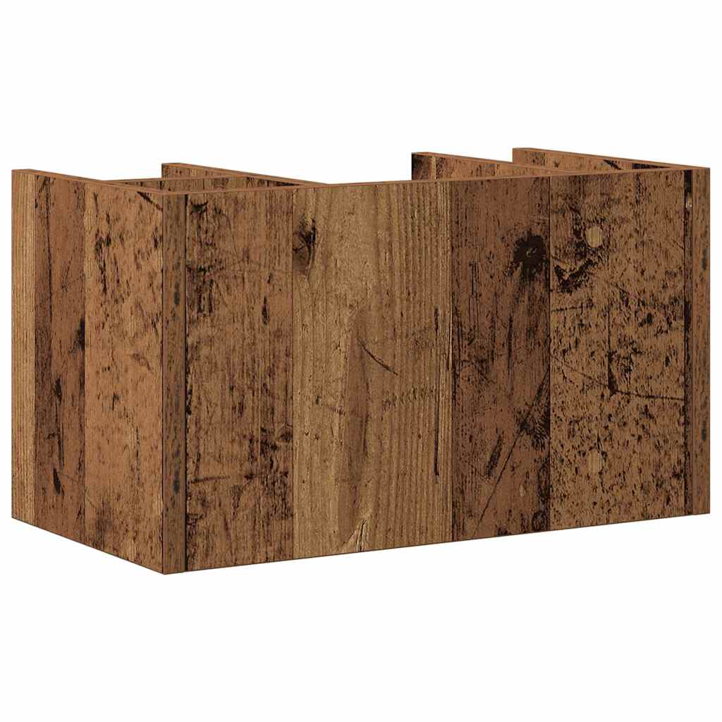 Desk Organiser Old Wood 44.5 x 24 x 25 cm Engineered Wood