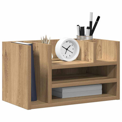 Desk Organiser Black oak 44.5 x 24 x 25 cm Engineered Wood