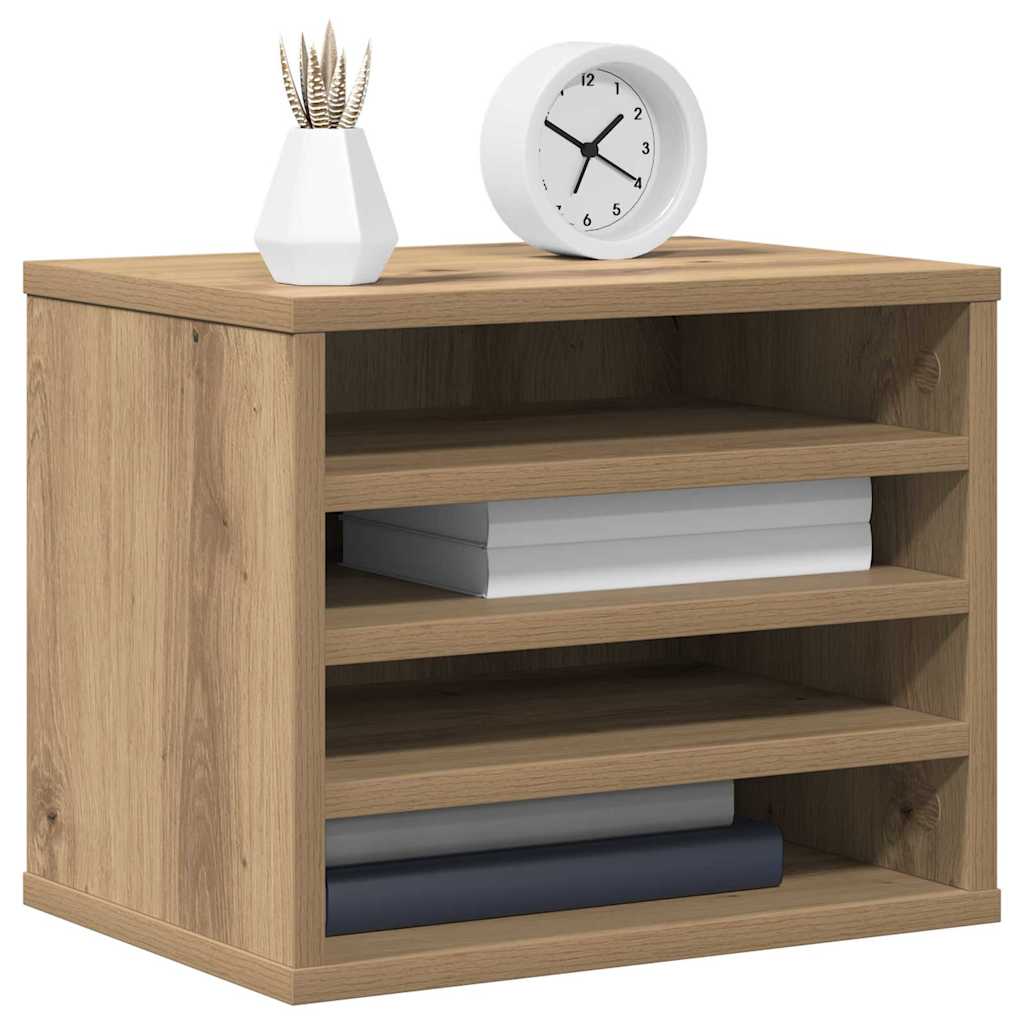 Desk Organiser Artisan oak 36 x 26 x 29.5 cm Engineered wood