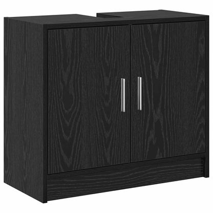 Bathroom Cabinet Black Oak 63 x 29 x 55 cm Engineered wood